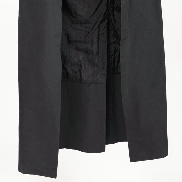 Rick Owens Black Cotton & Silk Hi-Lo Zip Vest - Picture 5 of 10